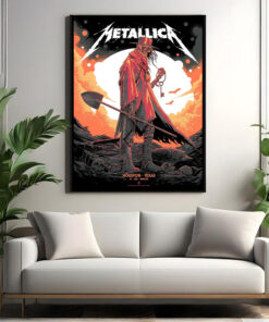 metallica wall art poster m72 tour houston june 14 2025 nrg stadium death reaper design 11