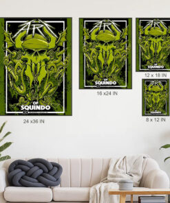metallica x squindo poster 104 seasons of art limited edition skull tentacles canvas print