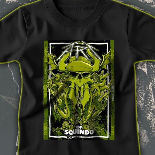 the art of squindo 2025 limited edition t shirt metallica bay area exhibit 104 seasons artist drop 1