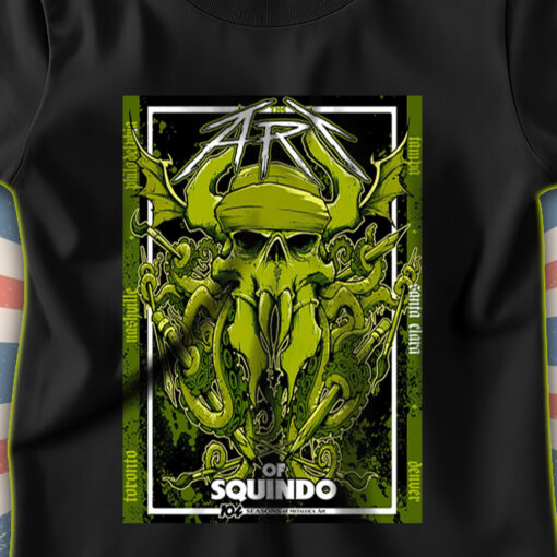 the art of squindo 2025 limited edition t shirt metallica bay area exhibit 104 seasons artist drop 2