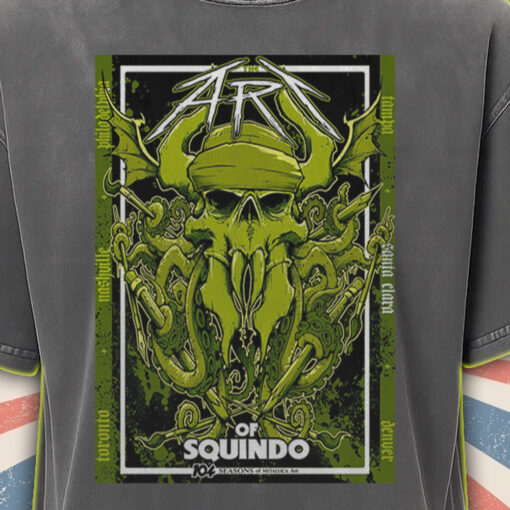 the art of squindo by metallica 2025 acid wash tee bay area limited skull edition 1