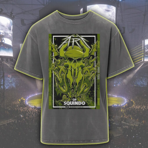 the art of squindo by metallica 2025 acid wash tee bay area limited skull edition