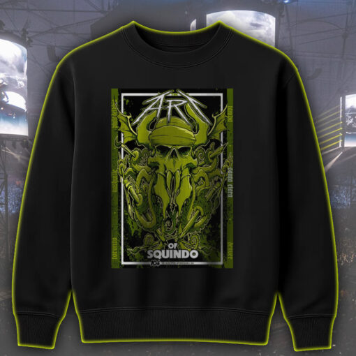 the art of squindo by metallica bay area 2025 limited edition sweatshirt 104 seasons artist series 1
