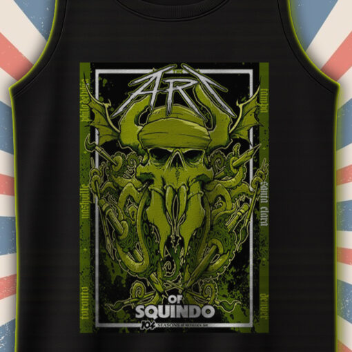 the art of squindo by metallica bay area 2025 limited tank top 104 seasons skull design 2