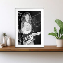 cliff burton 1983 soundcheck poster photo by brian lew vintage metallica print 1