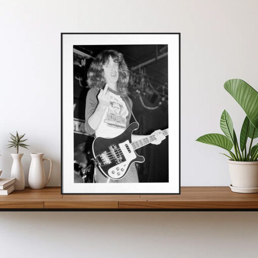 cliff burton 1983 soundcheck poster photo by brian lew vintage metallica print 1