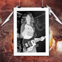 cliff burton 1983 soundcheck poster photo by brian lew vintage metallica print 2
