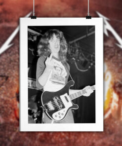 cliff burton 1983 soundcheck poster photo by brian lew vintage metallica print 2