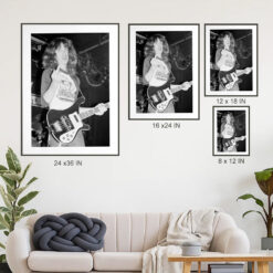 cliff burton 1983 soundcheck poster photo by brian lew vintage metallica print 4