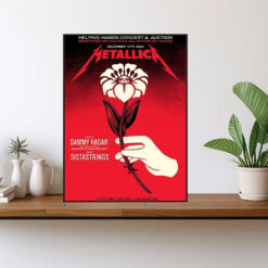 metallica 2024 helping hands concert poster limited edition charity art print 1