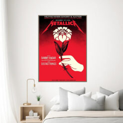 metallica 2024 helping hands concert poster limited edition charity art print 3