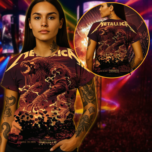 metallica apr26 2025 toronto beastrage 3d aop shirt 3