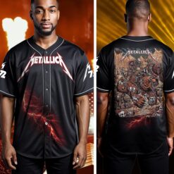 metallica baseball jersey bear rider denver 2025 mile high fury edition 2