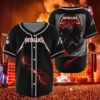 metallica baseball jersey grim reaper rider denver 2025 tour edition