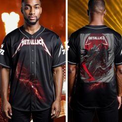 metallica baseball jersey grim reaper rider denver 2025 tour edition 2