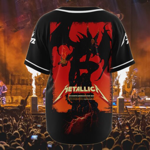 metallica baseball jersey inferno demon santa clara tour 2025 3
