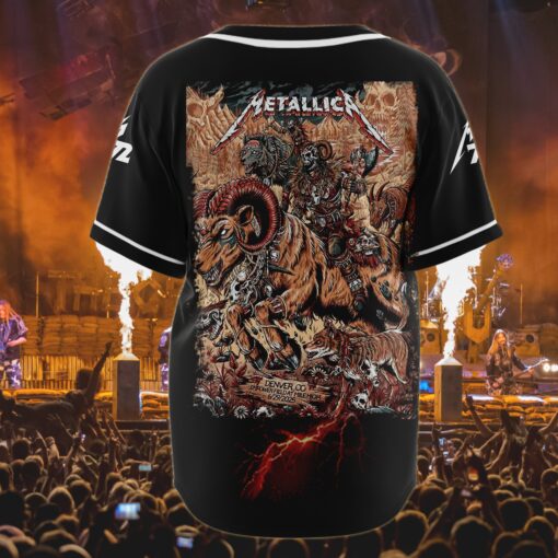 metallica baseball jersey ram rider denver 2025 mile high battle edition 3