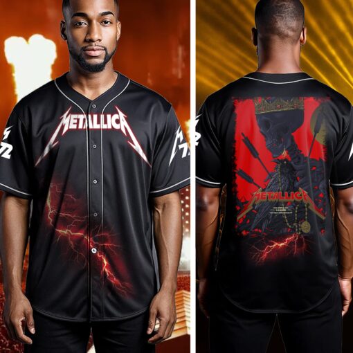 metallica baseball jersey raven crown columbus 2025 edition 2