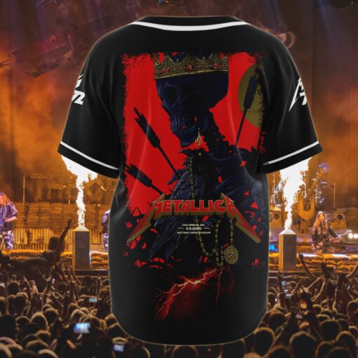 metallica baseball jersey raven crown columbus 2025 edition 3