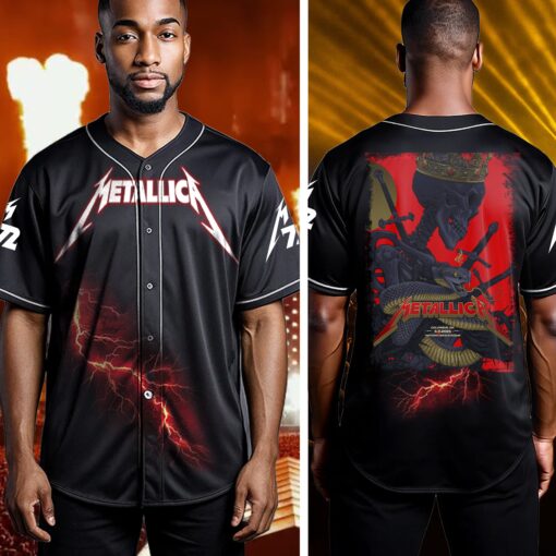 metallica baseball jersey serpent crown columbus 2025 2