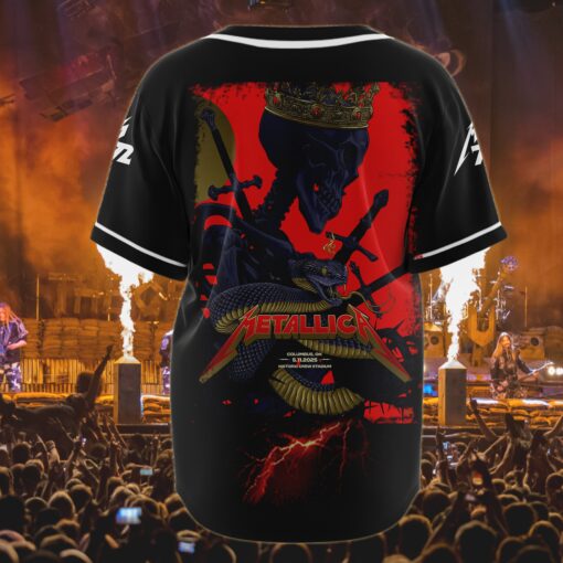 metallica baseball jersey serpent crown columbus 2025 3