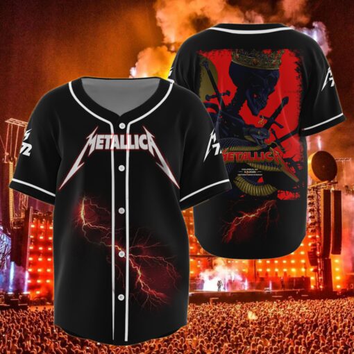 metallica baseball jersey serpent crown columbus 2025