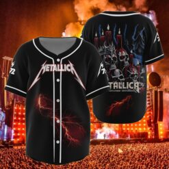 metallica baseball jersey skull candle inferno santa clara 2025