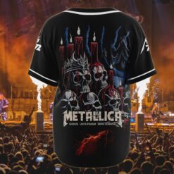 metallica baseball jersey skull candle inferno santa clara 2025 3