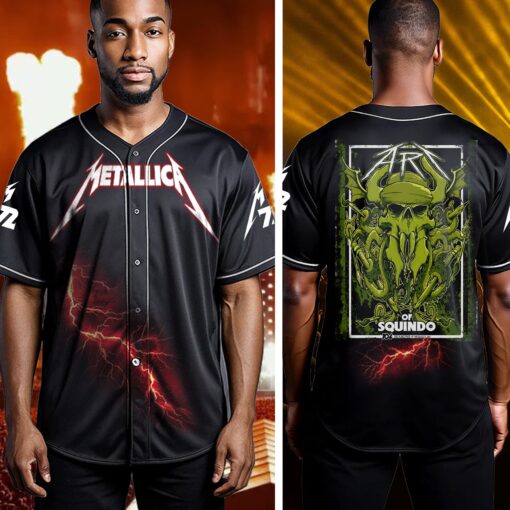 metallica baseball jersey squindo art 104 seasons edition 2