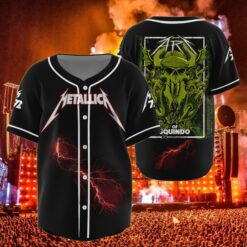 metallica baseball jersey squindo art 104 seasons edition