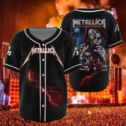 metallica baseball jersey witch skull santa clara 2025 edition