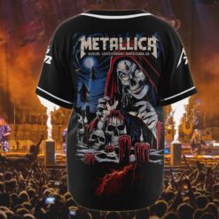 metallica baseball jersey witch skull santa clara 2025 edition 3