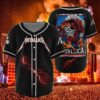 metallica blacksburg 2025 baseball jersey skeleton hokie rooster edition