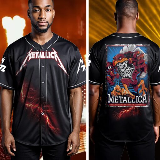 metallica blacksburg 2025 baseball jersey skeleton hokie rooster edition 2