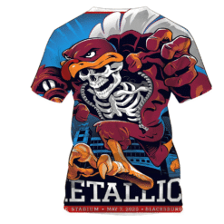 metallica blacksburg may 07 2025 lanestadium skeletonturkey 3d aop shirt 2