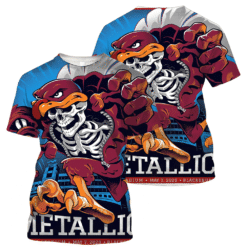 metallica blacksburg may 07 2025 lanestadium skeletonturkey 3d aop shirt