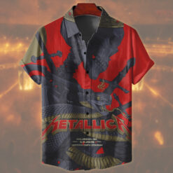 metallica columbus 2025 hawaiian shirt crown serpent war design 1