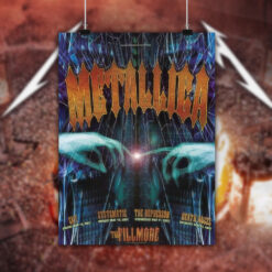 metallica fillmore poster 2003 san francisco concert art print featuring evy systematic the depressor death angel 2