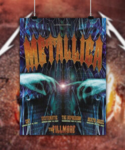 metallica fillmore poster 2003 san francisco concert art print featuring evy systematic the depressor death angel 2