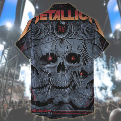 metallica hawaiian shirt columbus stop 2025 tour edition 2