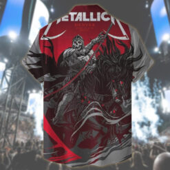 metallica hawaiian shirt death reaper rider denver 2025 tour edition 2