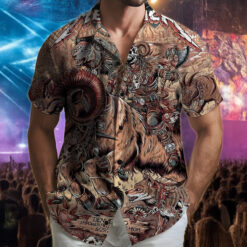 metallica hawaiian shirt ram rider denver 2025 mile high battle edition
