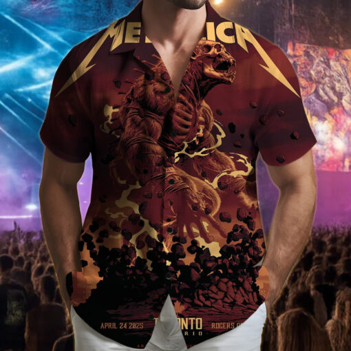 metallica hawaiian shirt toronto on april 24 2025