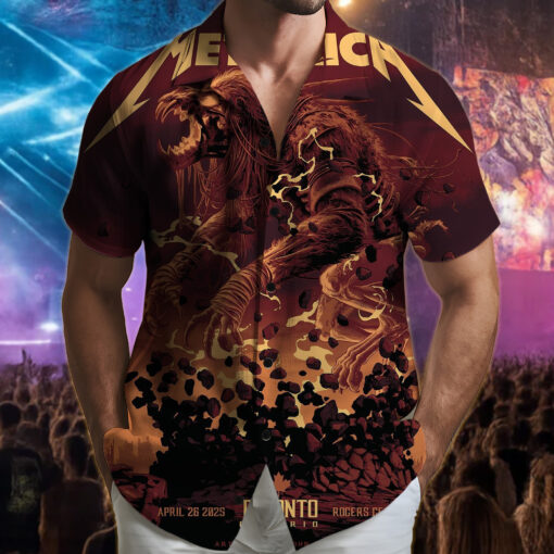 metallica hawaiian shirt toronto on april 26 2025