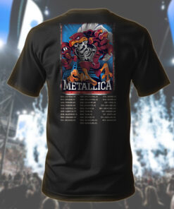 metallica hokie reaper t shirt limited tour drop at lane stadium may 7 2025 2