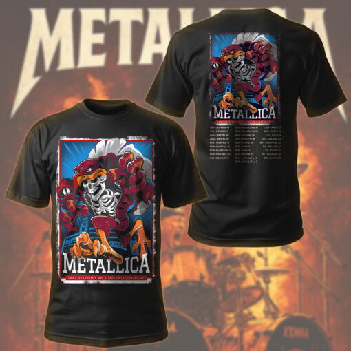 metallica hokie reaper t shirt limited tour drop at lane stadium may 7 2025