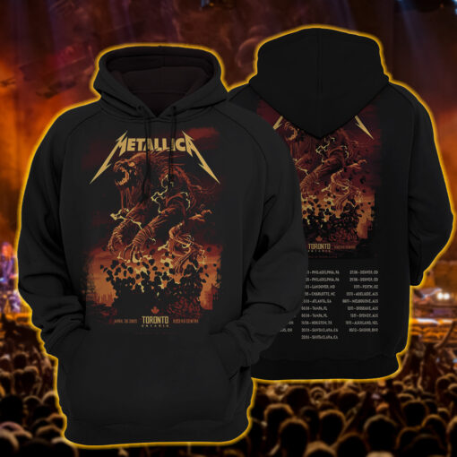 metallica hoodie claw of destruction live at rogers centre