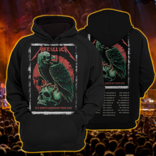 metallica hoodie deathclaw eagle tour edition 2025