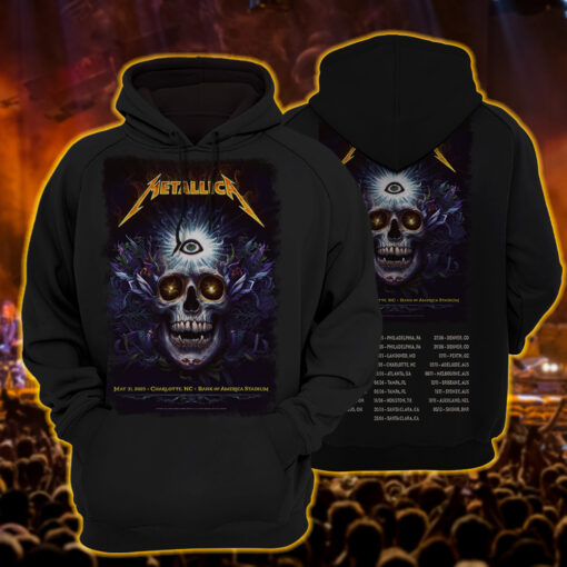 metallica hoodie enlightened death tour drop nc edition