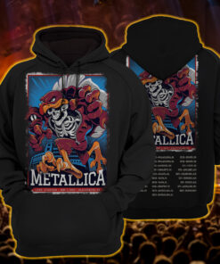 metallica hoodie gobbler of death lane stadium drop